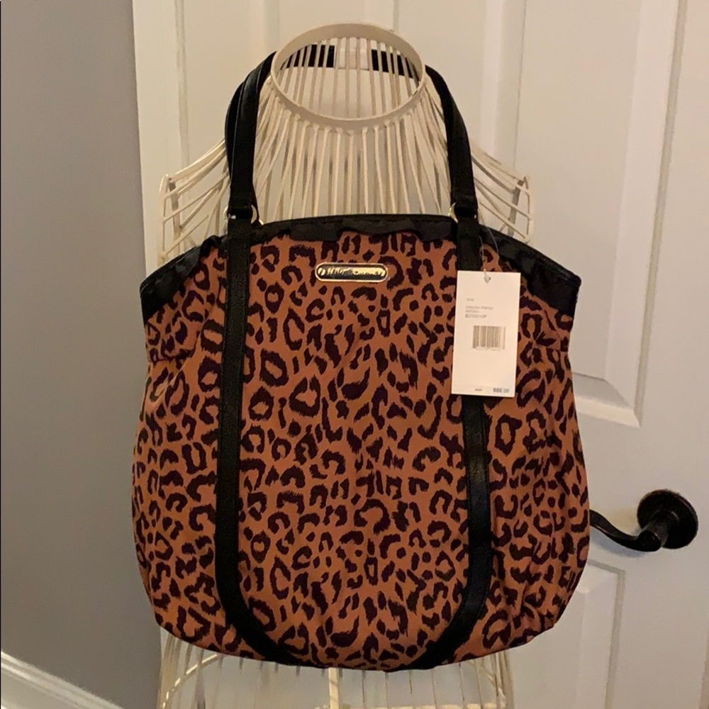 NWT Betsey Johnson Leopard bag